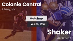 Matchup: Colonie Central vs. Shaker  2018