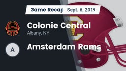 Recap: Colonie Central  vs. Amsterdam Rams 2019