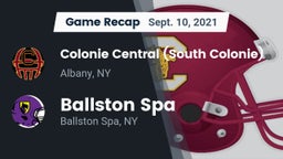 Recap: Colonie Central  (South Colonie) vs. Ballston Spa  2021