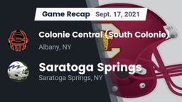 Recap: Colonie Central  (South Colonie) vs. Saratoga Springs  2021