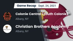 Recap: Colonie Central  (South Colonie) vs. Christian Brothers Academy  2021