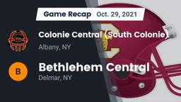 Recap: Colonie Central  (South Colonie) vs. Bethlehem Central  2021