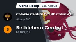 Recap: Colonie Central  (South Colonie) vs. Bethlehem Central  2022