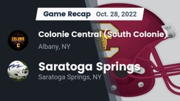 Recap: Colonie Central  (South Colonie) vs. Saratoga Springs  2022
