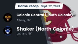 Recap: Colonie Central  (South Colonie) vs. Shaker  (North Colonie) 2023