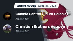 Recap: Colonie Central  (South Colonie) vs. Christian Brothers Academy  2023