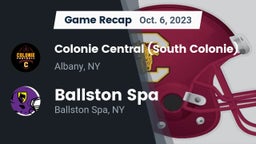 Recap: Colonie Central  (South Colonie) vs. Ballston Spa  2023