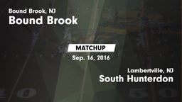 Matchup: Bound Brook vs. South Hunterdon  2016