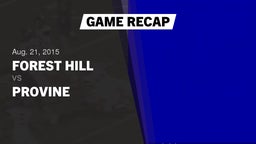 Recap: Forest Hill  vs. Provine  2015
