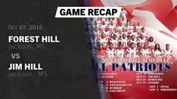 Recap: Forest Hill  vs. Jim Hill  2016
