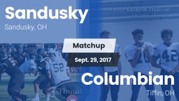 Matchup: Sandusky vs. Columbian  2017
