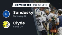 Recap: Sandusky  vs. Clyde  2017