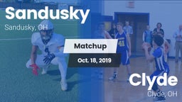Matchup: Sandusky vs. Clyde  2019