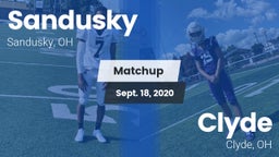 Matchup: Sandusky vs. Clyde  2020