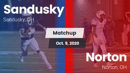 Matchup: Sandusky vs. Norton  2020