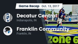 Recap: Decatur Central  vs. Franklin Community  2017