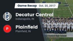 Recap: Decatur Central  vs. Plainfield  2017