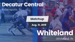 Matchup: Decatur Central vs. Whiteland  2018