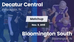 Matchup: Decatur Central vs. Bloomington South  2018