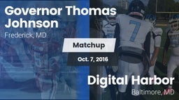 Matchup: Gov Thomas Johnson vs. Digital Harbor  2016