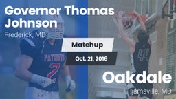 Matchup: Gov Thomas Johnson vs. Oakdale  2016