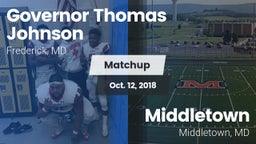 Matchup: Gov Thomas Johnson vs. Middletown  2018