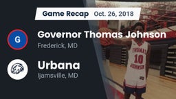 Recap: Governor Thomas Johnson  vs. Urbana  2018