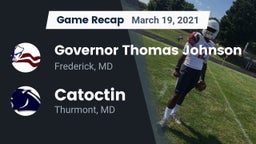 Recap: Governor Thomas Johnson  vs. Catoctin  2021