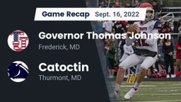 Recap: Governor Thomas Johnson  vs. Catoctin  2022