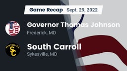 Recap: Governor Thomas Johnson  vs. South Carroll  2022
