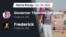 Recap: Governor Thomas Johnson  vs. Frederick  2022