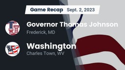 Recap: Governor Thomas Johnson  vs. Washington  2023