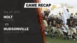 Recap: Holt  vs. Hudsonville  2015