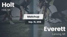 Matchup: Holt vs. Everett  2016
