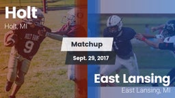 Matchup: Holt vs. East Lansing  2017