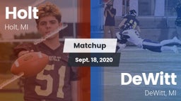 Matchup: Holt vs. DeWitt  2020