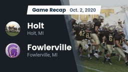 Recap: Holt  vs. Fowlerville  2020