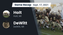 Recap: Holt  vs. DeWitt  2021
