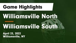 Williamsville North  vs Williamsville South  Game Highlights - April 23, 2022