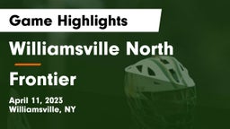 Williamsville North  vs Frontier  Game Highlights - April 11, 2023