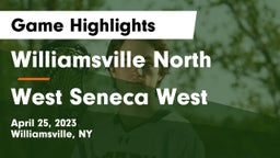 Williamsville North  vs West Seneca West  Game Highlights - April 25, 2023