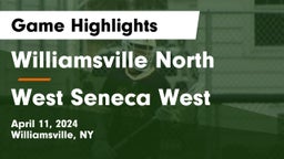 Williamsville North  vs West Seneca West  Game Highlights - April 11, 2024