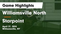 Williamsville North  vs Starpoint  Game Highlights - April 27, 2024