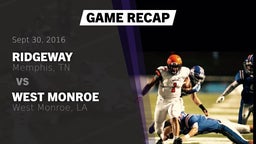 Recap: Ridgeway  vs. West Monroe  2016