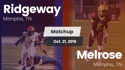 Matchup: Ridgeway vs. Melrose  2016
