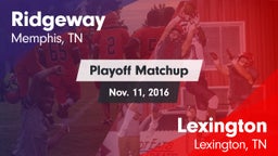 Matchup: Ridgeway vs. Lexington  2016