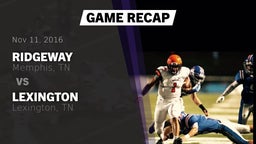 Recap: Ridgeway  vs. Lexington  2016