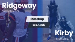Matchup: Ridgeway vs. Kirby  2017