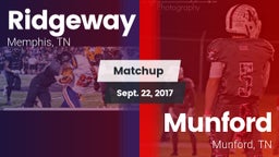 Matchup: Ridgeway vs. Munford  2017