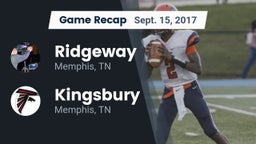 Recap: Ridgeway  vs. Kingsbury  2017